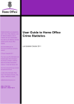 User Guide to Home Office Crime Statistics