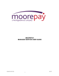 MOOREPAY MANAGED SERVICE USER GUIDE