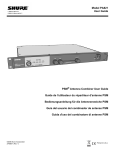 Shure PA821 User Guide (English)