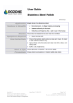 User Guide Stainless Steel Polish