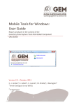 Mobile Tools for Windows: User Guide