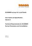 SCANNER surveys for Local Roads User Guide and Specification