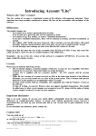 Account - user guide - differences in Lite version