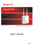 VigorAP 810 User's Guide i