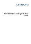 SellerDeck Link for Sage 50 User Guide