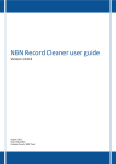 NBN Record Cleaner user guide