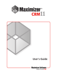 Maximizer CRM User's Guide