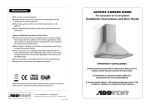 AVCH60 COOKER HOOD Installation Instructions and User Guide