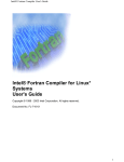 Intel® Fortran Compiler for Linux* Systems User's Guide