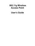 802.11g Wireless Access Point User's Guide