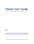 Home User Guide. - Markey Construction