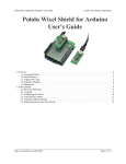 Pololu - Pololu Wixel Shield for Arduino User's Guide