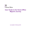 User Guide to the Home Office Migrant Journey