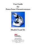 User Guide for PowerTome Ultramicrotomes Models X