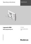 Operating instructions Logamatic EMS