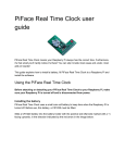 PiFace Real Time Clock user guide
