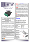 User Guide - Invertek Drives