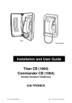 Installation and User Guide Titan CB (1064 - GAI