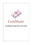 CostsMaster Dongle Server User Guide