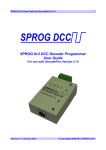 SPROG IIv3 DCC Decoder Programmer User Guide