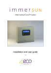 immerSUN Installation and User Guide v1.3