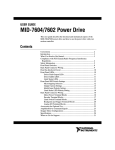 MID-7604/7602 Power Drive User Guide