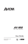 AV-M8 User Guide
