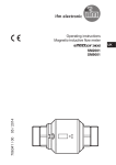 Operating instructions Magnetic-inductive flow meter