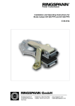 Power Transmission Installation and Operating Instructions for Brake