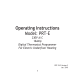 Operating Instructions Model: PRT-E