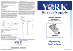 Operating Instructions - York Survey Supply Centre