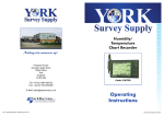 Operating Instructions - York Survey Supply Centre