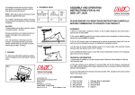 ASSEMBLY AND OPERATING INSTRUCTIONS FOR AL