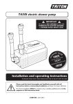 Installation and operating instructions T450i electric