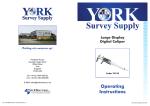 Operating Instructions - York Survey Supply Centre