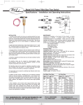 Model V10 Flotect® Mini-Size Flow Switch Specifications