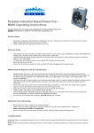 Portable Industrial Rapid Power Fan – MB50 Operating Instructions