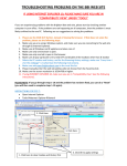 TROUBLESHOOTING PROBLEMS ON THE BBI