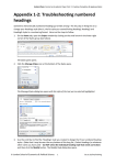 Appendix 1-2: Troubleshooting numbered headings