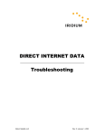 DIRECT INTERNET DATA Troubleshooting