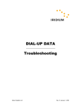 DIAL-UP DATA Troubleshooting