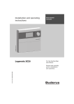 Installation and operating instructions Logamatic SC20