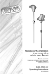 Resistance Thermometers B 90.2820.0.2 Operating Instructions
