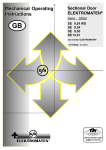 Mechanical Operating Instruction Mechanical Operating Instructions