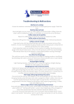 Troubleshooting & Malfunctions