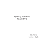 Operating Instructions Model: PRT-W