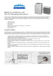 Mobile air conditioner unit HCL147 Operating Instructions
