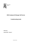 HR21 Employee & Manager Self Service Troubleshooting Guide