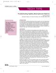 Troubleshooting Capillary Electrophoresis Systems