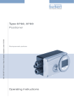 Operating Instructions Type 8792, 8793 Positioner